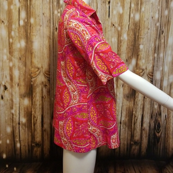 {vintage} Psychedelic leisure blouse - Picture 3 of 5